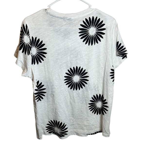NWT Sanctuary The Perfect Tee Black White Mandala Print Size XL - Picture 3 of 4